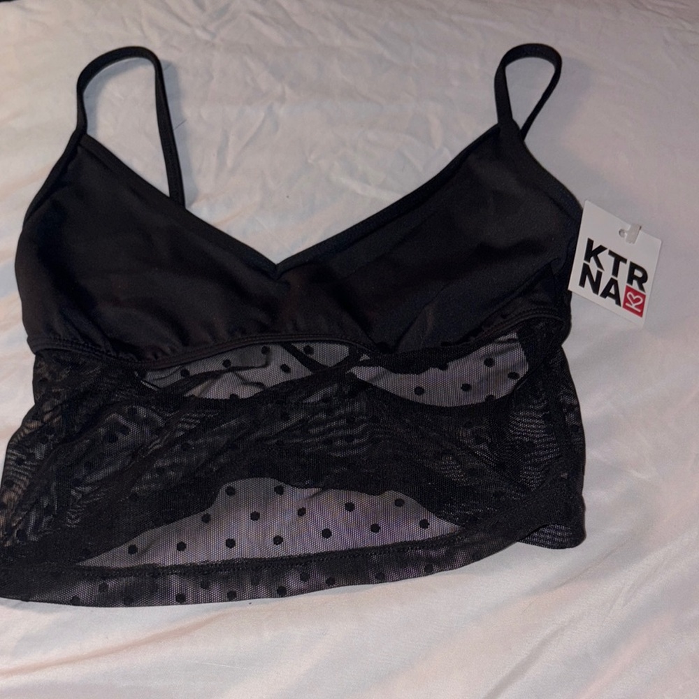 Elegant Black Lace Bralette by